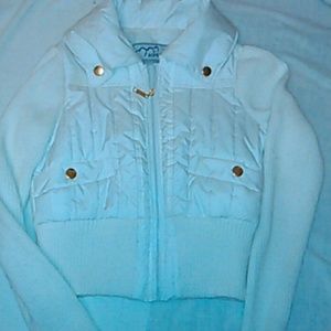 White puffy winter coat