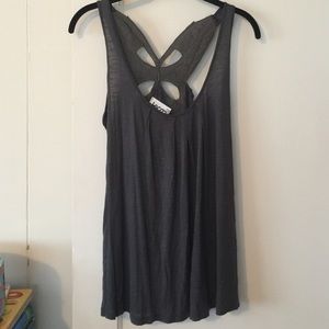 Gray tank top by Kirra from PacSun