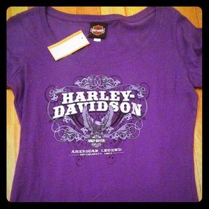 Purple Harley Davidson Tee