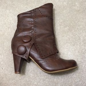 NOT FOR SALE!!! Mid-calf brown heeled boots