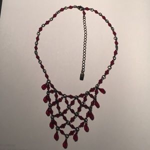 Ruby red necklace