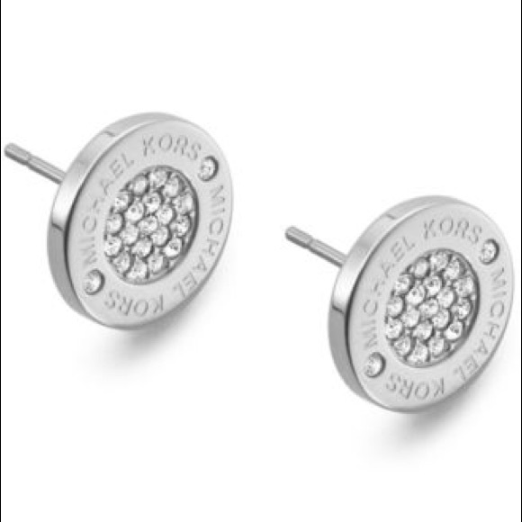Michael Kors Logo Plaque Stud Earrings