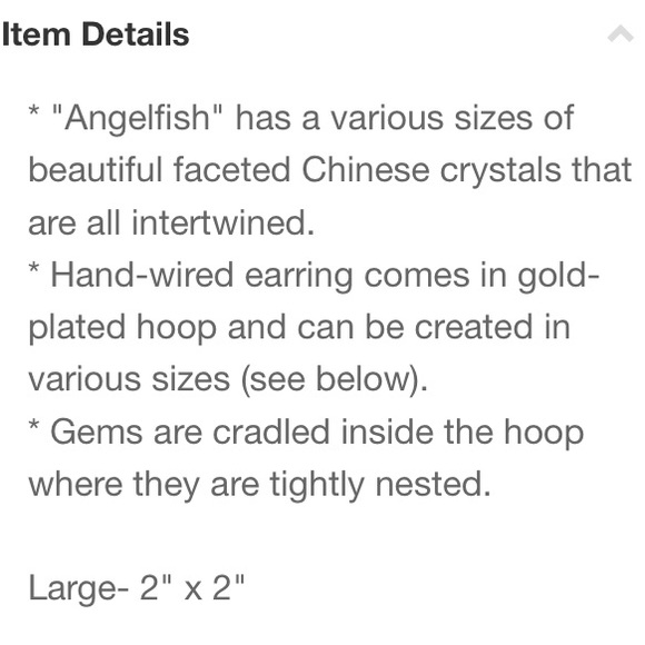 Rory Ashton Large "Angelfish" Earrings - Picture 2 of 4