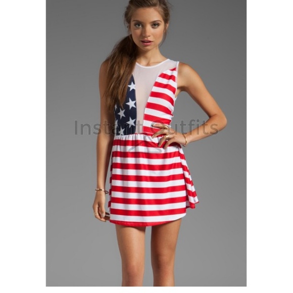 For love and lemons lulu dress American flag