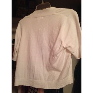 Dress Barn Jackets & Coats - Short White Cardigan Dress Barn Jackets & Coats - Short White Cardigan