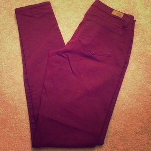 Burgundy Stretchy Skinnies