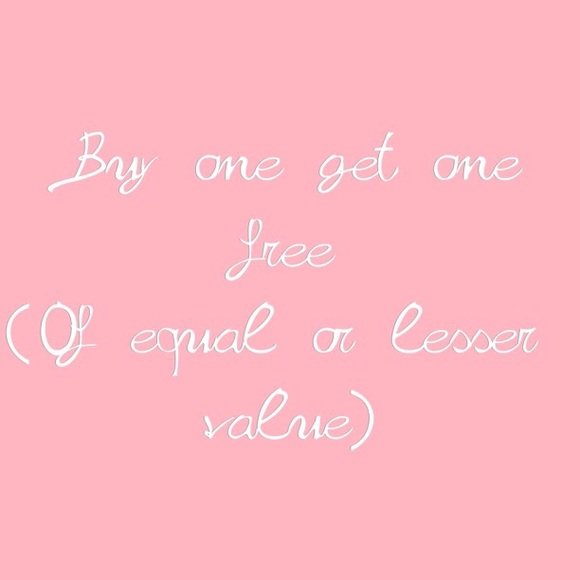 Buy one get one free
