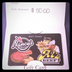 $50 Gift Card to Nancy's Pizza or Al's Beef