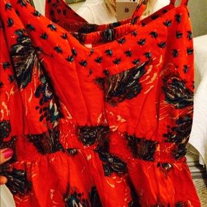 Xhilaration orange floral sundress