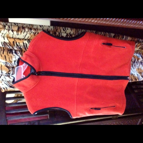 Basic Editions Outerwear - Orange Cozy Winter Vest