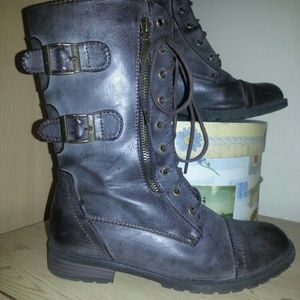 Brown Combat Boots