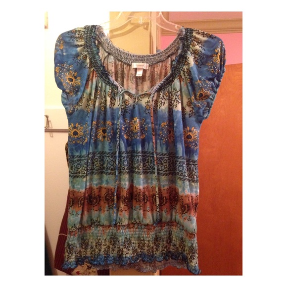 Dressbarn Hippie Boho Shirt🌞🌊