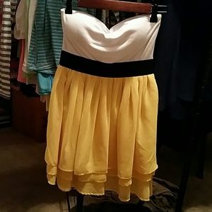 Summer strapless dress