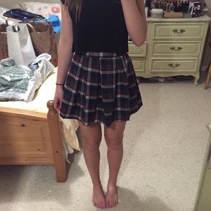 Pleated plaid skirt, never worn