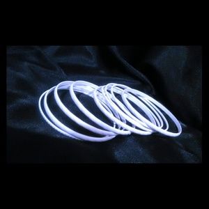 White bangle set