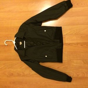 Black bomber jacket