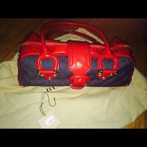 burberry denim handbag