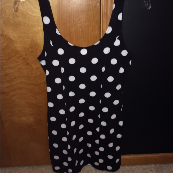 Black and white polka dot dress - Picture 1 of 2