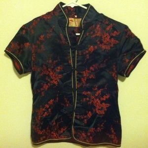 Vintage 90's Asian Tunic Blouse