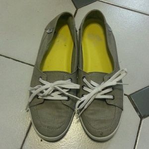 Grey Vans Boat Shoes