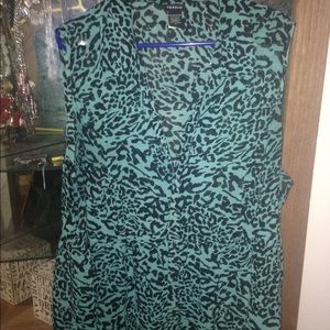 Green cheetah top