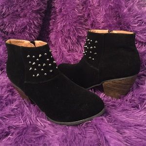 Black Suede Booties