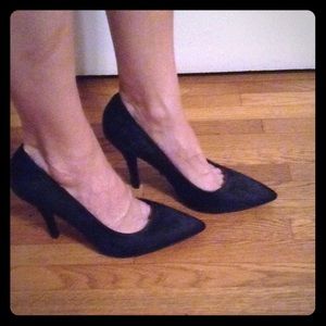 Shoe Cult by Nasty Gal pony hair black pumps.