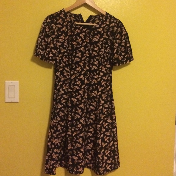Black and brown dress