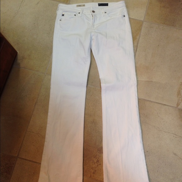 SOLD White AG Denim Boot Cut