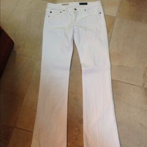 SOLD White AG Denim Boot Cut