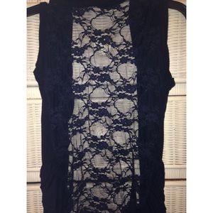 ❗️SOLD❗️💙Dark blue sleeveless cardigan💙