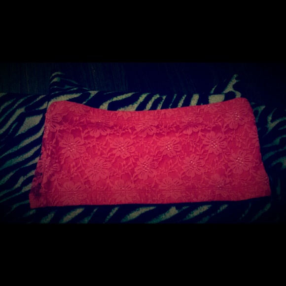 #SOLD#Pink lace bando