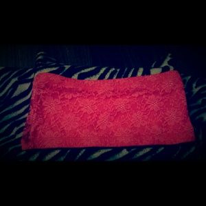 #SOLD#Pink lace bando