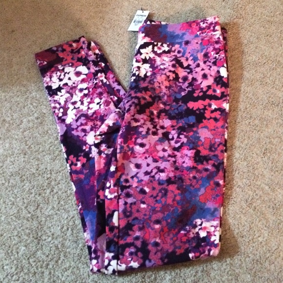 Flower print leggings from Express