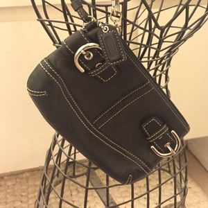 Black Coach Wristlet/ Clutch.