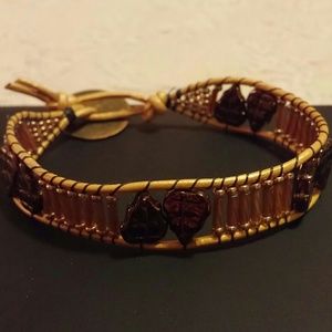 Single wrap beaded bracelet