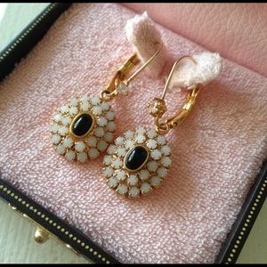 Juicy Couture Oval Drop Gold Earrings