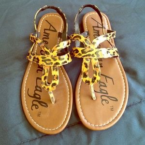 Cheetah print sandals