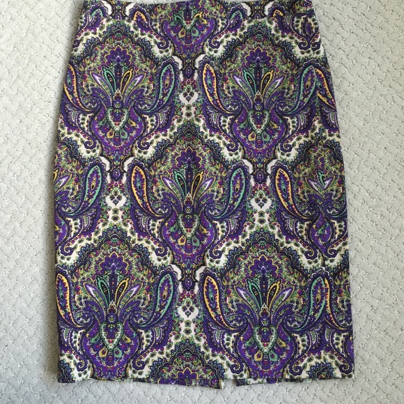 J. Crew Dresses & Skirts - Paisley J. Crew pencil skirt in fun spring colors!