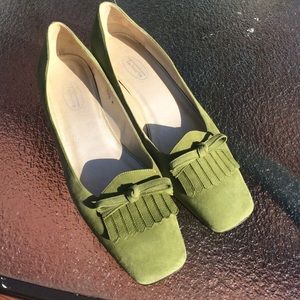Talbots Sage Green Loafers