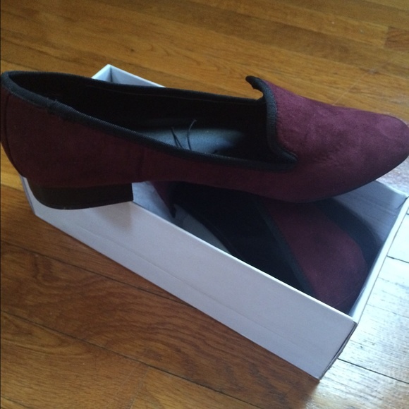 Burgundy loafers! Brand New!