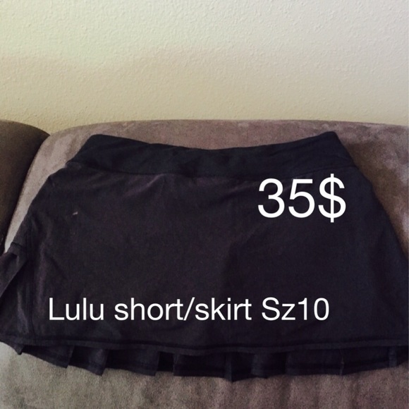 lululemon athletica Other - Black lulu skirt