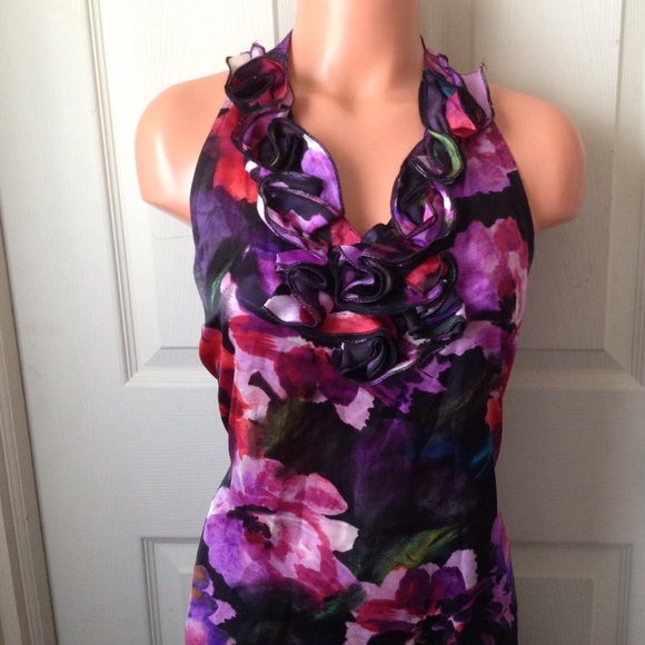 Sunny by Sunny Leigh Floral Tank Top S Exc Cond - Picture 1 of 3