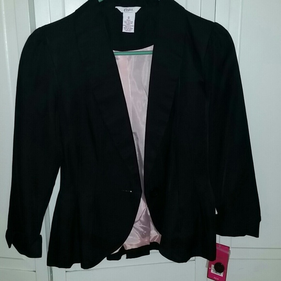 Black peplum blazer bought from kohl's