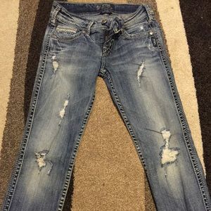 Silver jeans