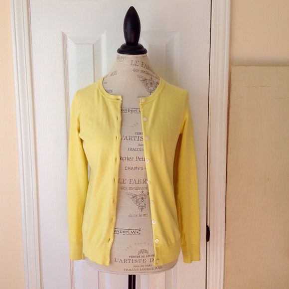 Old Navy Yellow Cardigan