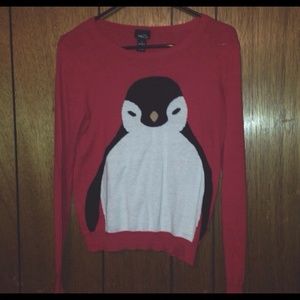 Red Penguin Sweater