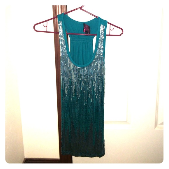 Ombré sequins smk bk tnk