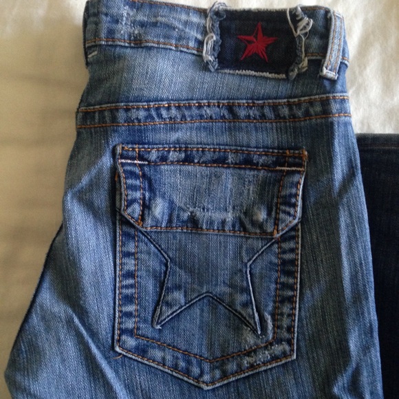 jeans with star pockets
