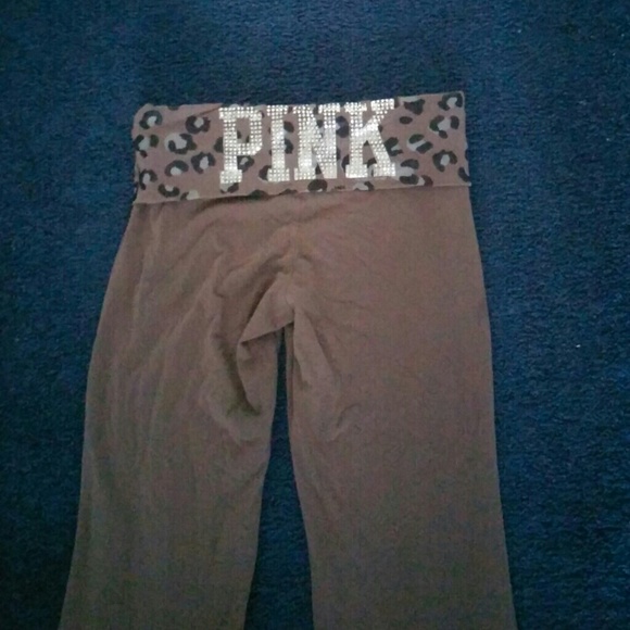 Grey PINK yoga pants